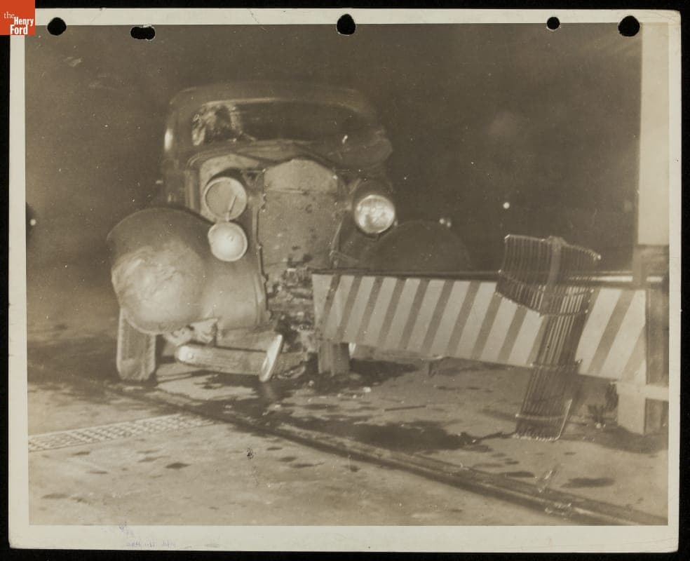 Damaged Car Following an Accident, Michigan, 1930-1945