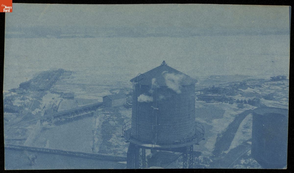 Calcite Quarry near Rogers City, Michigan, circa 1912