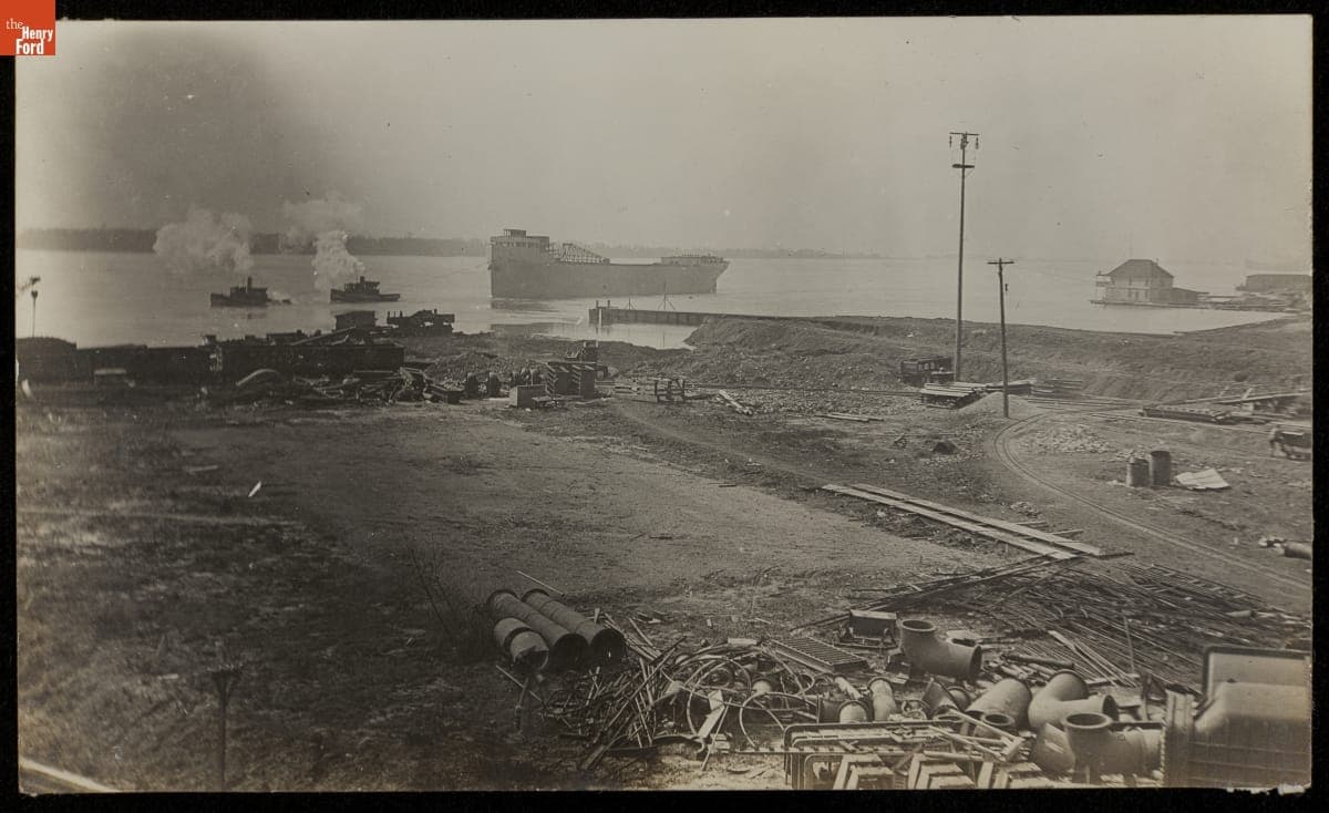 Calcite Quarry near Rogers City, Michigan, circa 1912