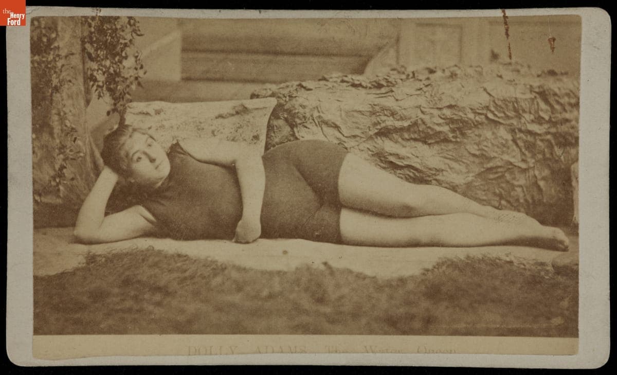 Circus Performer Dolly Adams, "The Water Queen," circa 1880