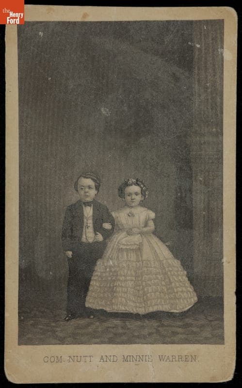 Photograph from a Print, "Commodore Nutt and Minnie Warren," circa 1870
