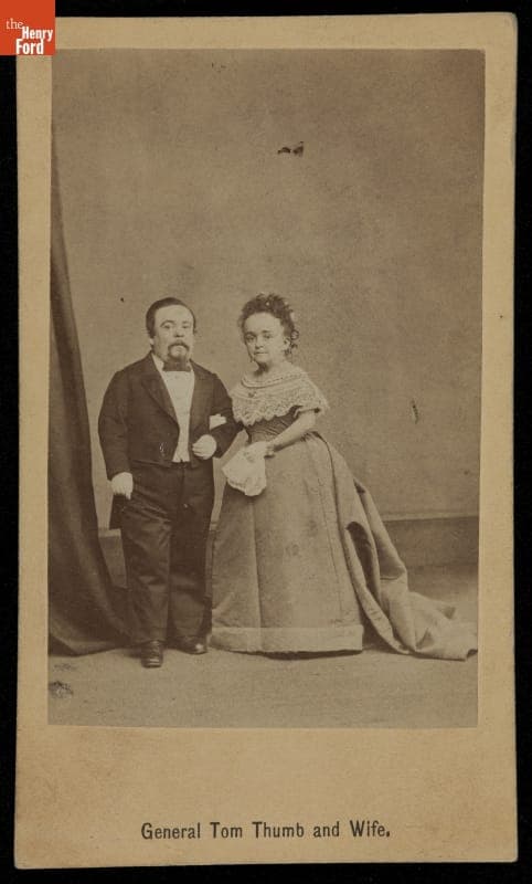 General Tom Thumb and Lavinia Warren, circa 1880