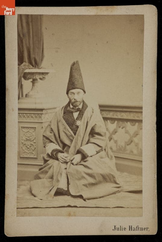 Austrian Physician and Writer Jakob Eduard Polak, circa 1870