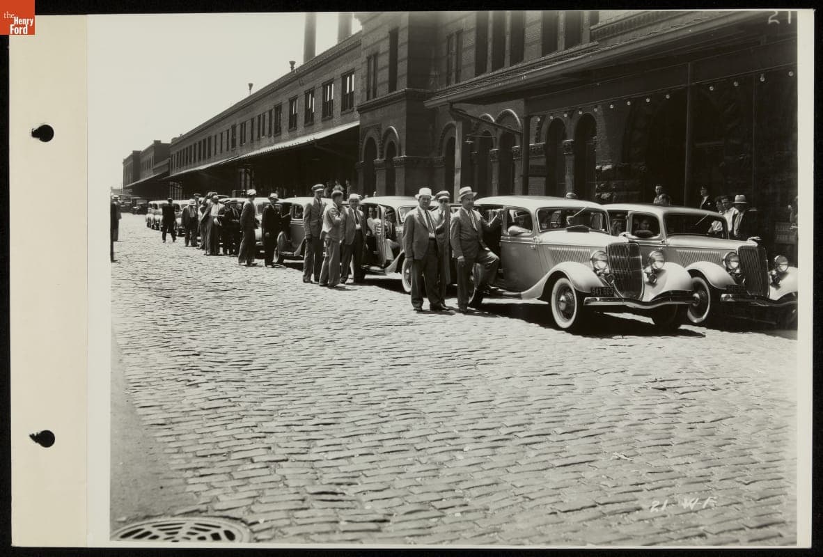 Courtesy Cars for Fairgoers, Dearborn Street Train Station, Century of Progress International Exposition, Chicago, Illinois, 1934