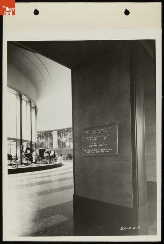 Building Plaque, Ford Exhibition Building, Century of Progress International Exposition, Chicago, Illinois, 1934