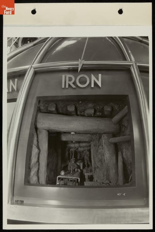 Iron Mining Diorama, Ford Exhibition Building, Century of Progress International Exposition, Chicago, Illinois,  1934