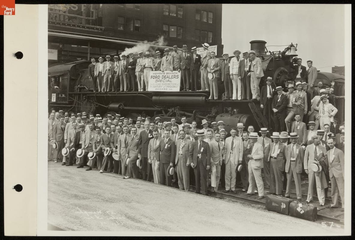 Memphis Ford Dealers and Salesmen during Visit to the Century of Progress International Exposition, Chicago, Illinois, 1934