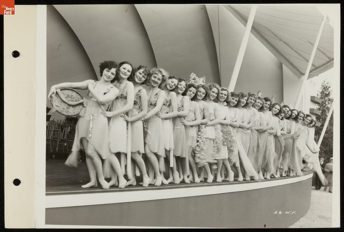Performers on Stage of Ford Symphony Gardens, Century of Progress International Exposition, Chicago, Illinois, 1934