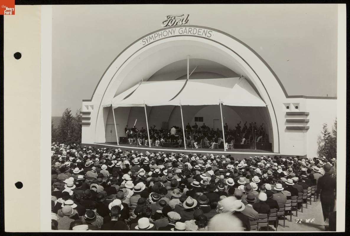 Concert in the Ford Symphony Gardens, Century of Progress International Exposition, Chicago, Illinois, 1934