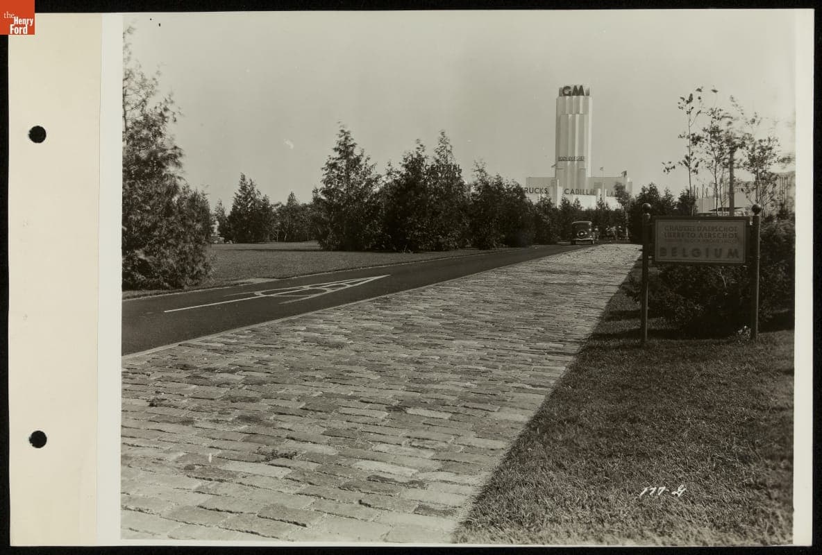 Replica of a Belgian Road, Roads of the World, Century of Progress International Exposition, Chicago, Illinois, 1934