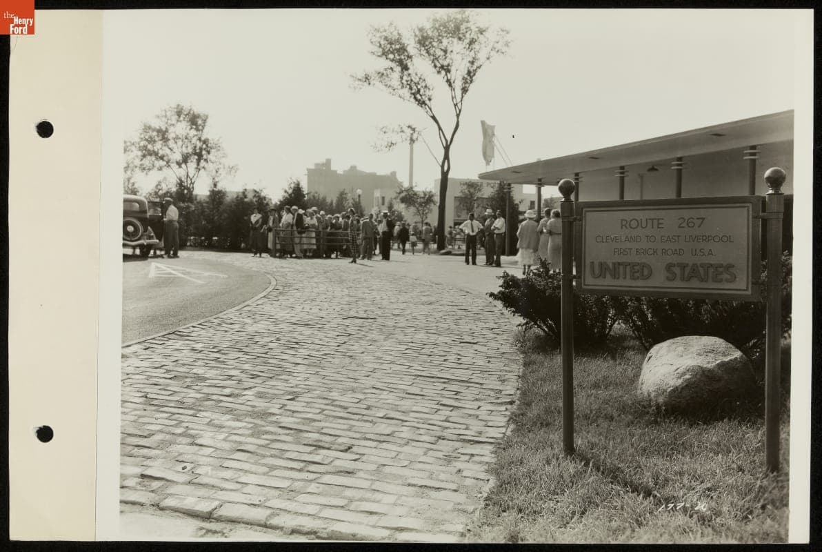 Replica of U.S. Route 267, Roads of the World, Century of Progress International Exposition, Chicago, Illinois, 1934