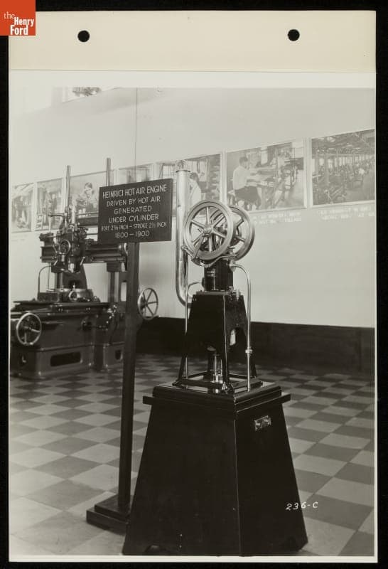 Heinrici Hot Air Engine, Ford Exhibition Building, Century of Progress International Exposition, Chicago, Illinois, 1934