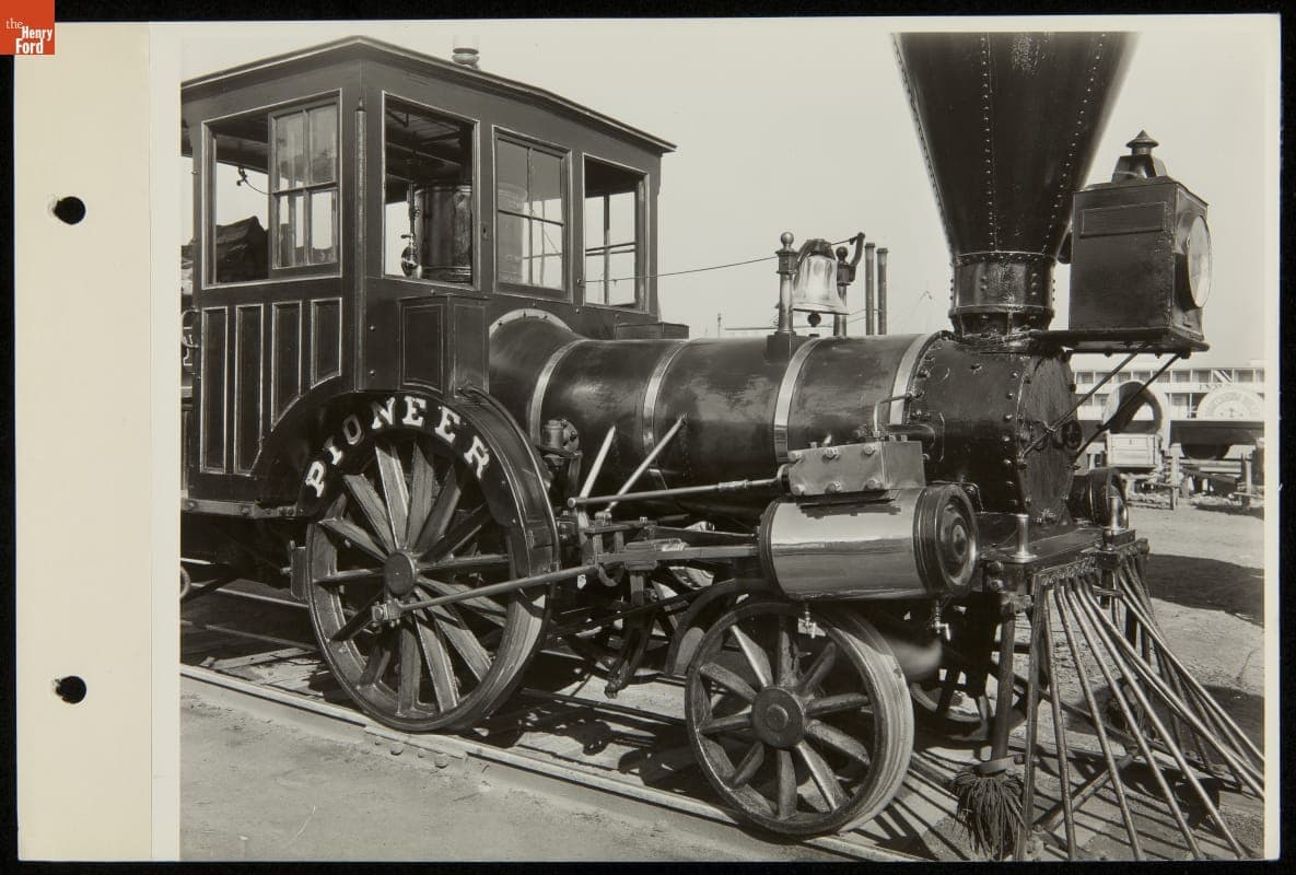 The Pioneer 2-2-2 Locomotive at the Century of Progress International Exposition, Chicago, Illinois, 1934