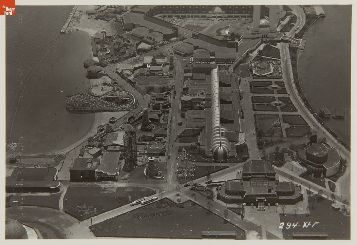 Aerial View of the Century of Progress International Exposition, Chicago, Illinois, 1934