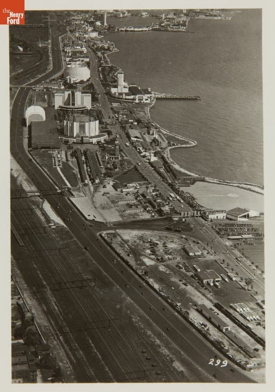Aerial View of the Century of Progress International Exposition, Chicago, Illinois, 1934