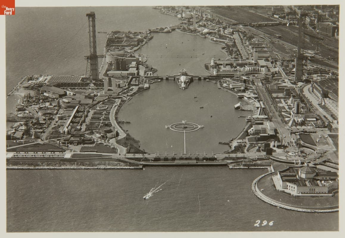 Aerial View of the Century of Progress International Exposition, Chicago, Illinois, 1934