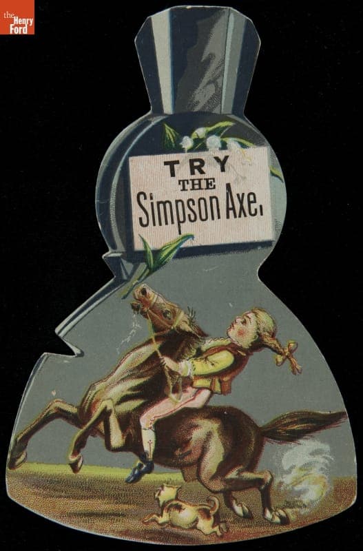 Trade Card for Simpson Axe and Scythes, 1880-1900