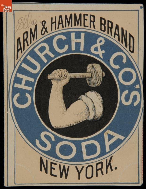 Trade Card for  Arm & Hammer Baking Soda, Church & Co., 1870-1885
