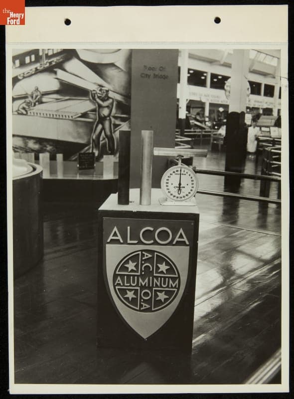 Section of Aluminum Exhibit, Ford Exhibition Building, Century of Progress International Exposition, Chicago, Illinois, 1934