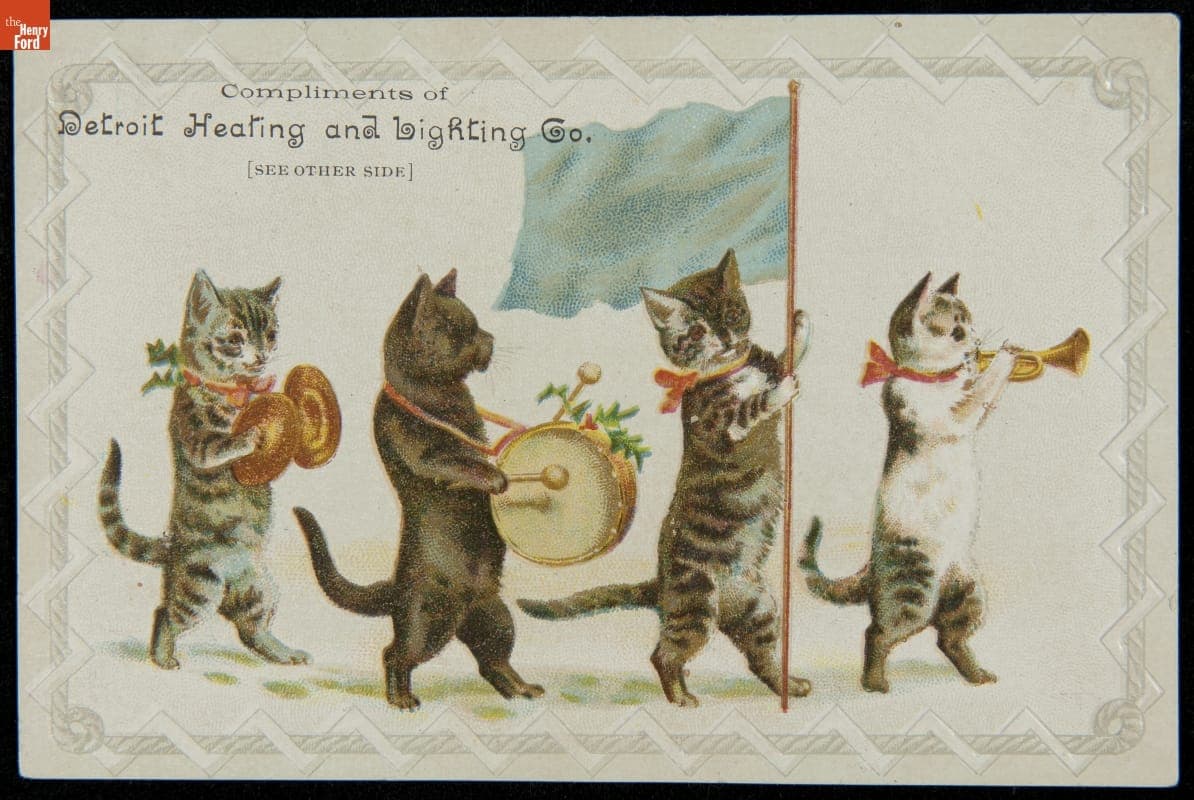 Trade Card for the Bolton Hot Water Heater and Combination Gas Machine, Detroit Heating and Lighting Co., 1870-1890