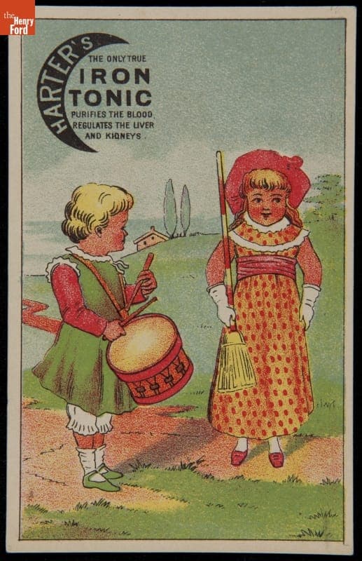 Trade Card for Dr. Harter's Iron Tonic, circa 1883
