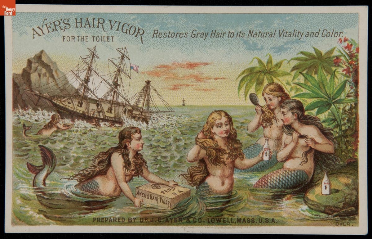 Trade Card for Ayer's Hair Vigor, 1880-1900