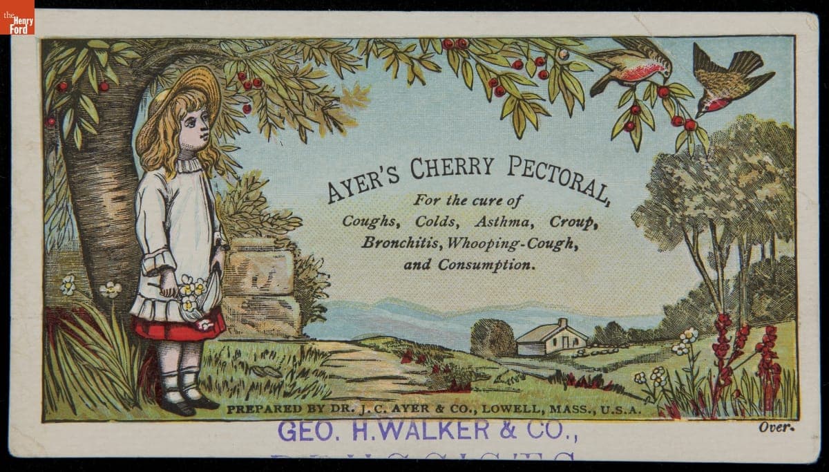 Trade Card for Ayer's Cherry Pectoral, 1880-1900