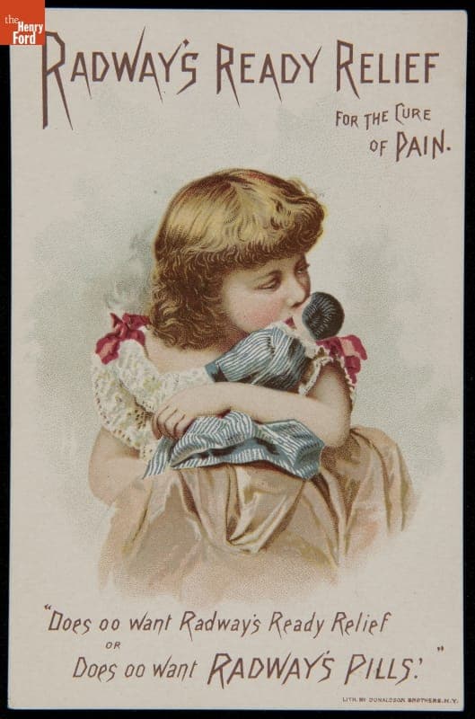 Trade Card for Radway's Ready Relief, 1870-1890