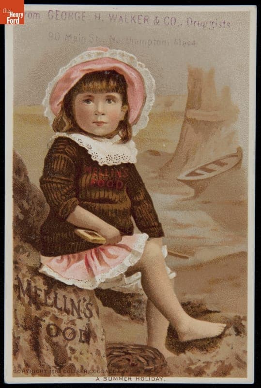 Trade Card for Mellin's Food, Doliber-Goodale Co., 1885