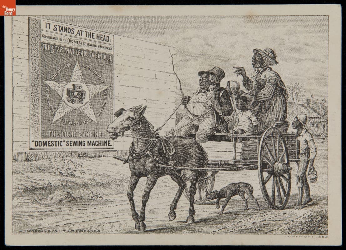 Trade Card for Domestic Sewing Machine Company, 1882