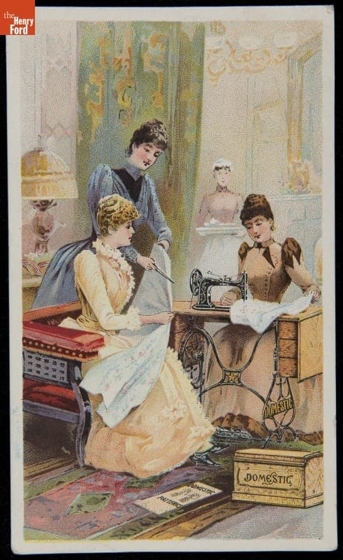Trade Card for Domestic Sewing Machine Company, circa 1890