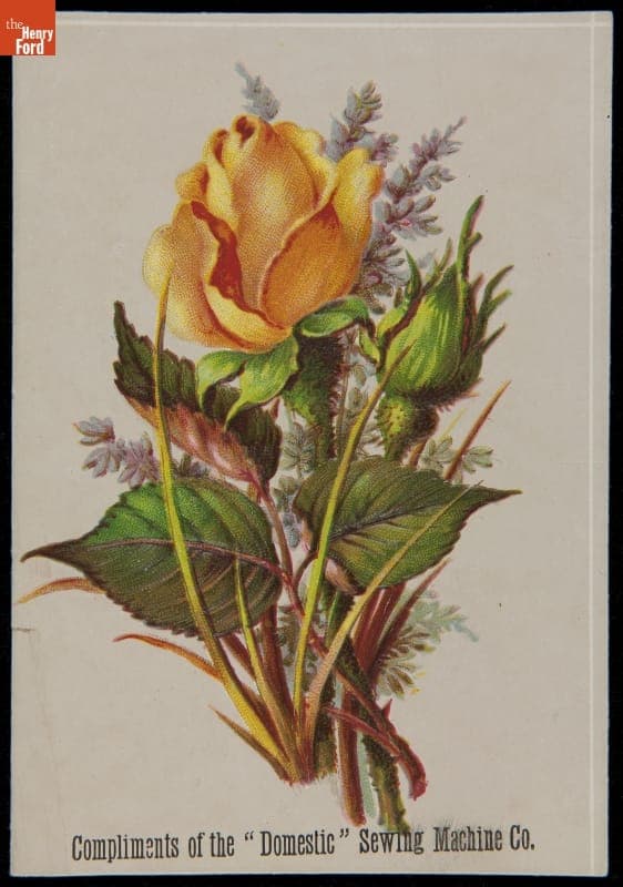 Trade Card for Domestic Sewing Machine Company, 1880-1900
