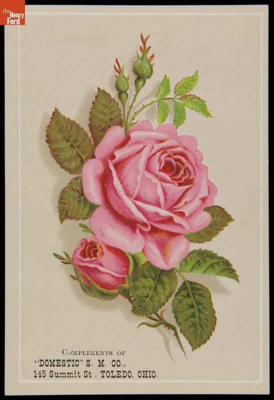 Trade Card for Domestic Sewing Machine Company, 1880-1900