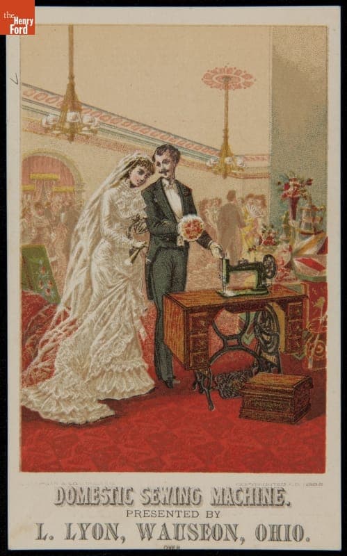 Trade Card for Domestic Sewing Machine Company, 1882