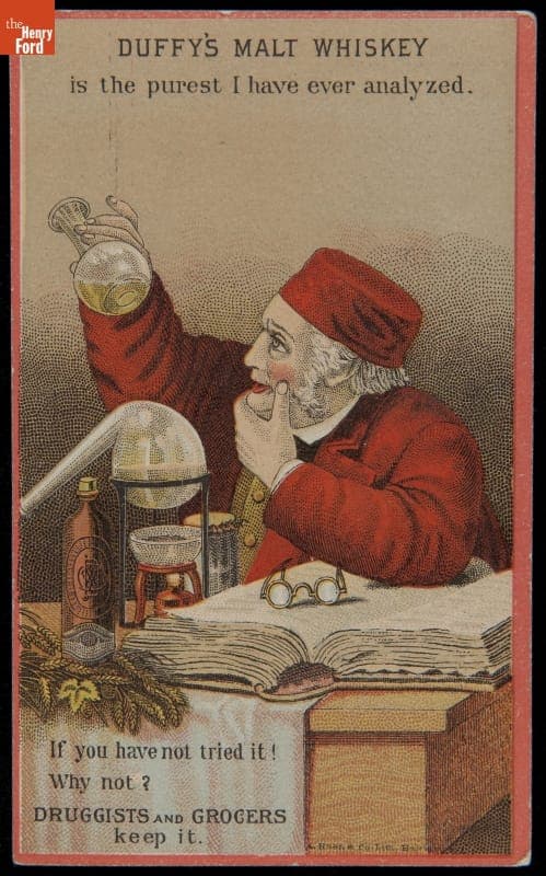 Trade Card for Duffy's Malt Whiskey, circa 1885