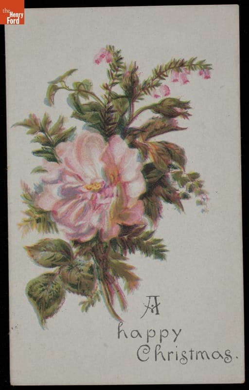 Trade Card for E. B. Rorick, "A Happy Christmas," 1870-1890