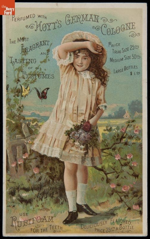 Trade Card for Hoyt's German Cologne and Rubifoam, 1880-1900
