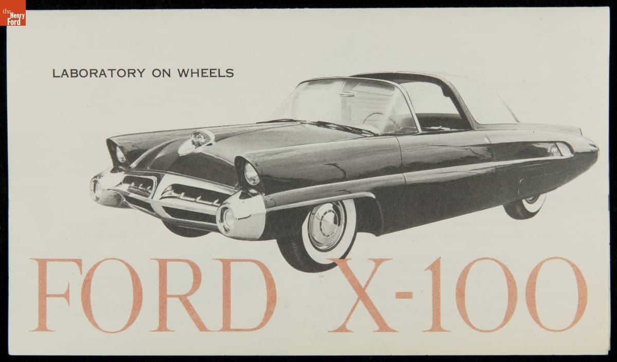 1953 Ford Experimental Vehicle Brochure, "Laboratory on Wheels, the Ford X-100"