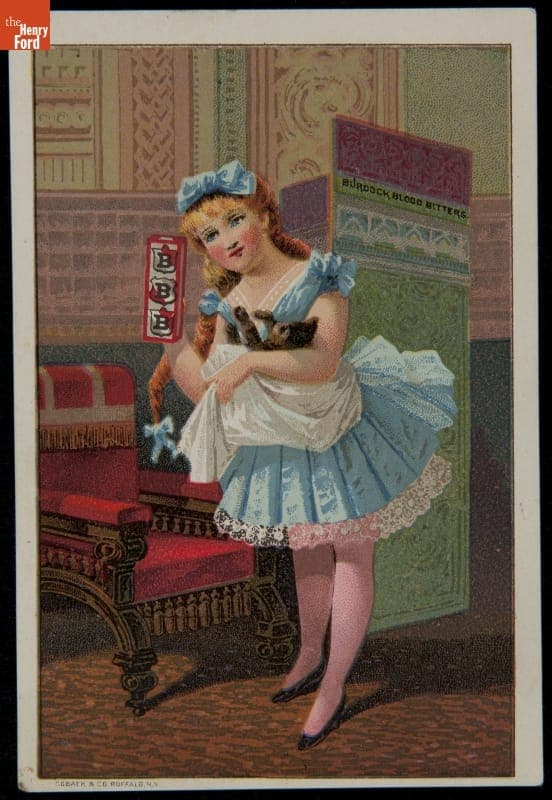Trade Card for Burdock Blood Bitters, Foster, Milburn & Co., circa 1885