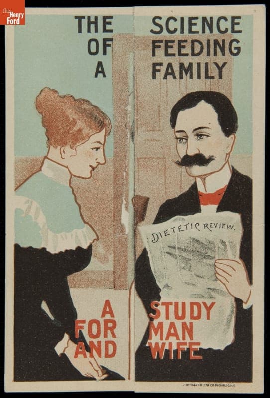 Trade Card for the Franklin Mills Company, "The Science of Feeding a Family," circa 1900