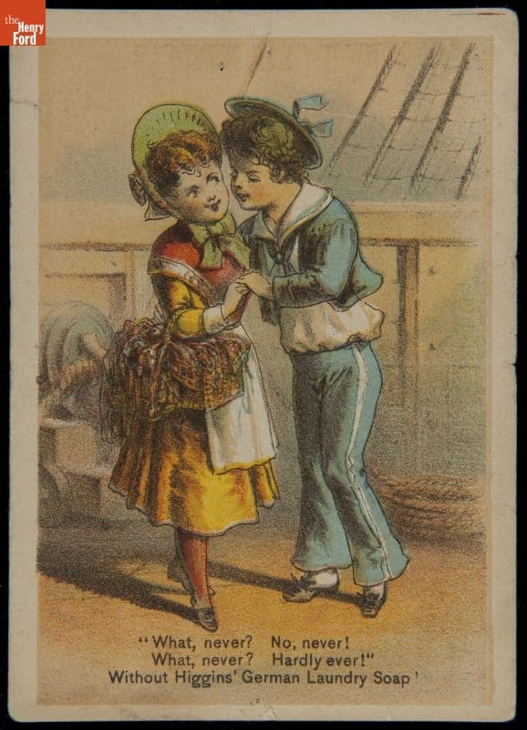 Trade Card for Higgins' German Laundry Soap, Charles S. Higgins Company, 1870-1890