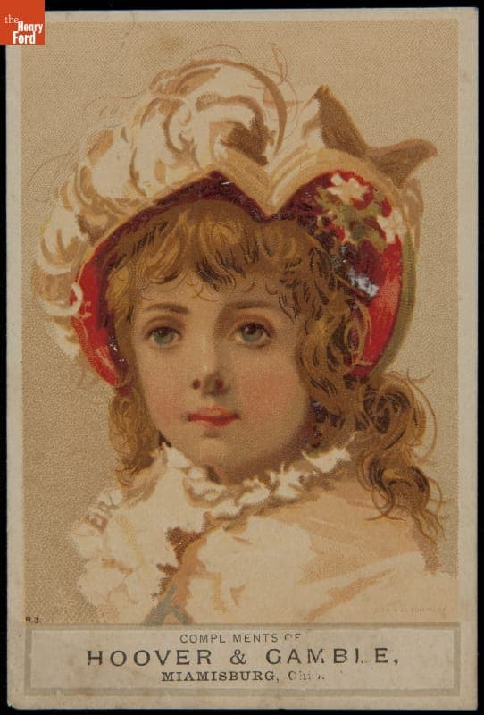 Trade Card for Excelsior Folding Binder & Light Mower, Hoover & Gamble, 1888