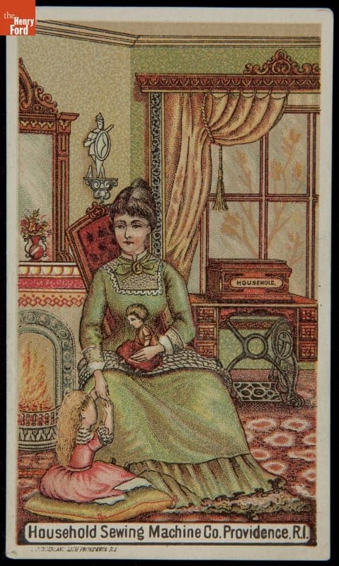 Trade Card for Household Sewing Machine Company, circa 1885