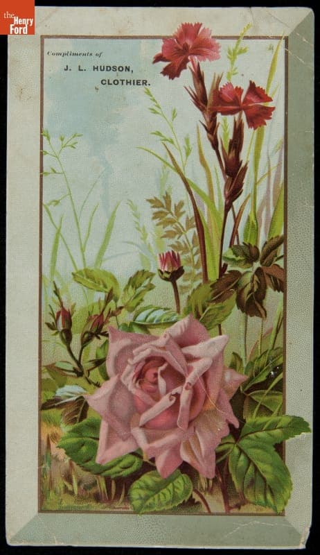 Trade Card for J.L. Hudson Company, 1881-1890