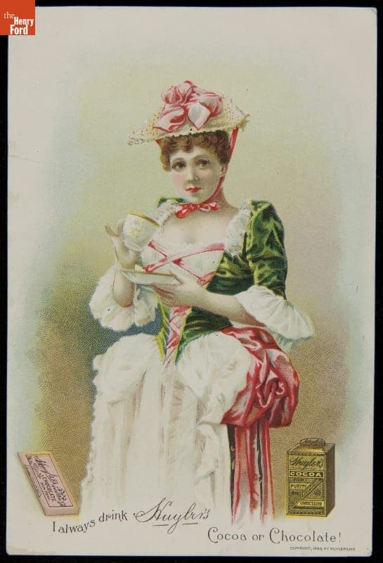 Trade Card for Huyler's, Makers of Fine Confections, Cocoa, & Chocolates, 1893