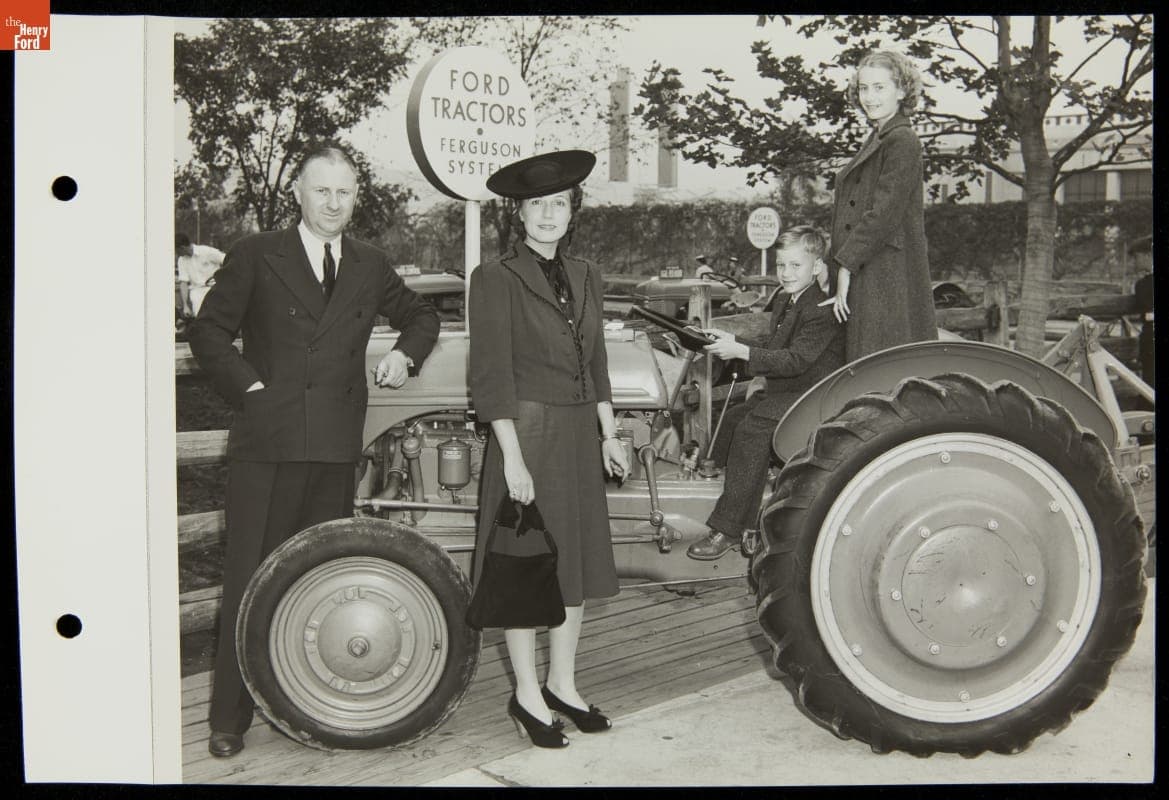 Family with Ford Tractor, Ford Exposition, New York World's Fair, 1940