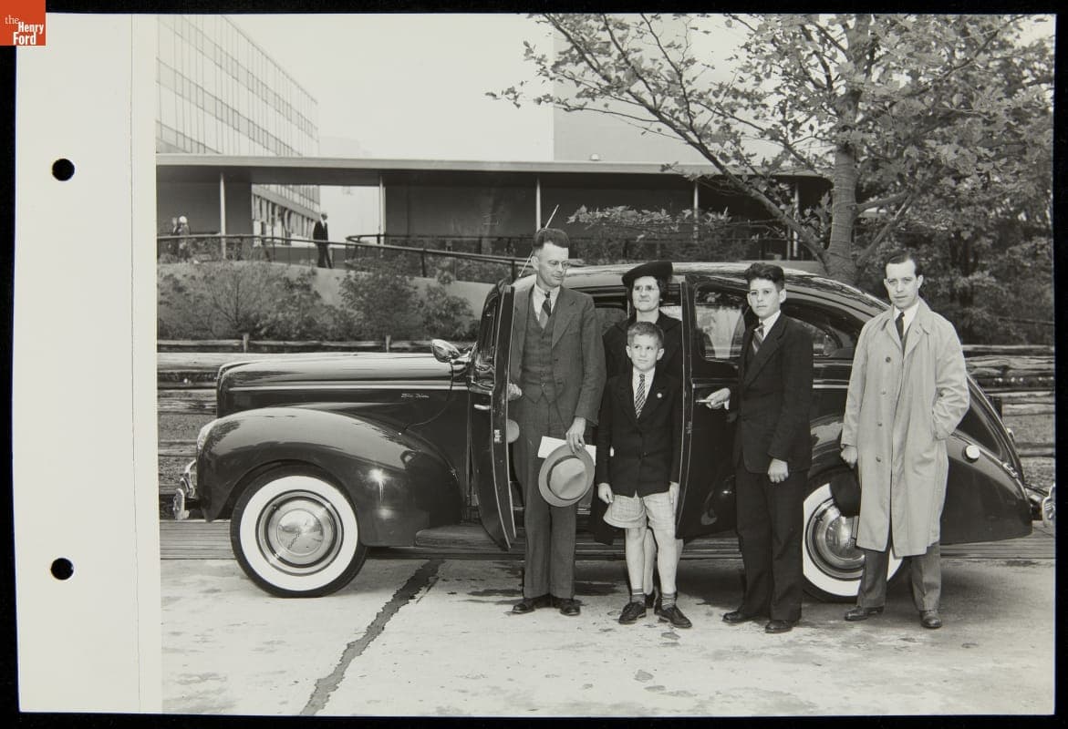 Family with Ford Automobile, Ford Exposition, New York World's Fair, 1940