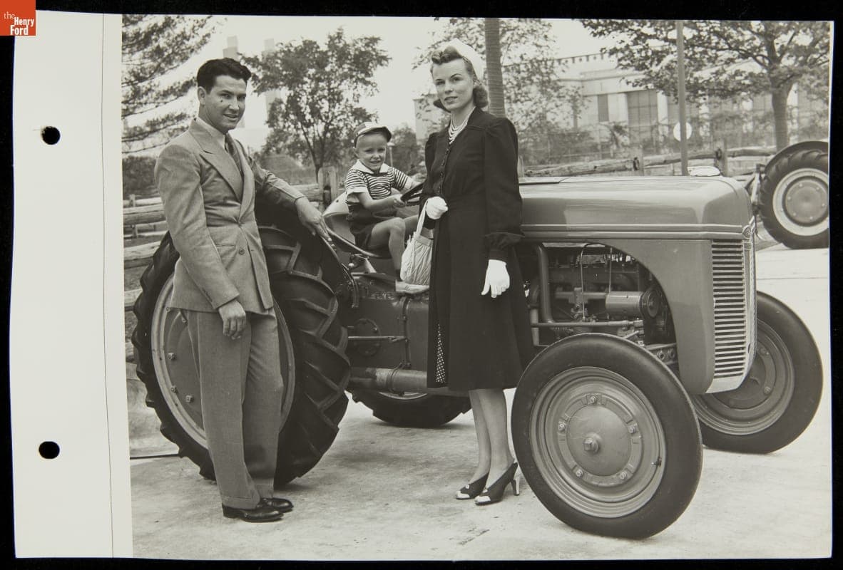 Family with Ford Tractor, Ford Exposition, New York World's Fair, 1940