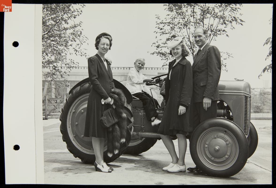 Family with Ford Tractor, Ford Exposition, New York World's Fair, 1940