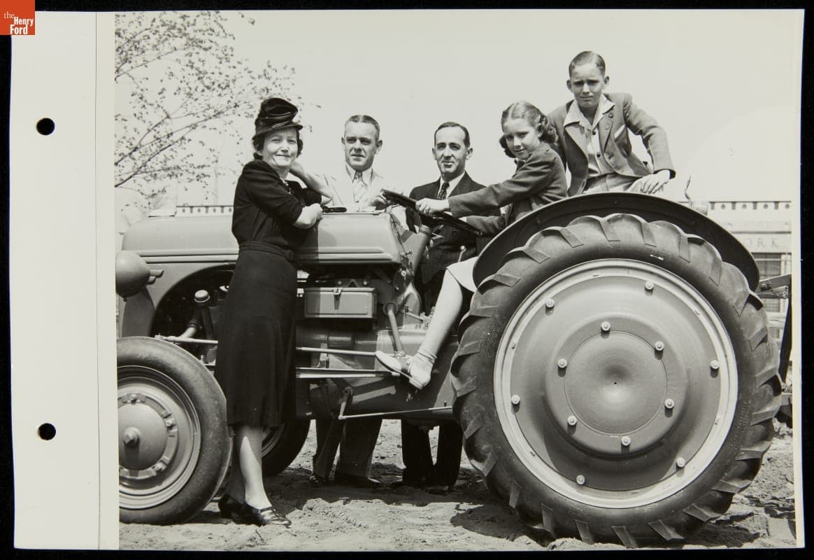 Family with Ford Tractor, Ford Exposition, New York World's Fair, 1940